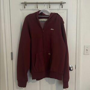 Advisory Board Crystals Men's Burgundy Full Zip Hoodie